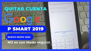 quitar cuenta google huawei p smart 2019 sin modo seguro 2022 | FRP Huawei Psmart 2019