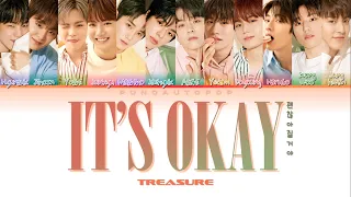 TREASURE 트레저 " IT'S OKAY (괜찮아질 거야) " Lyrics (ColorCoded/ENG/HAN/ROM/가사)