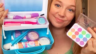 ASMR Doing Your Makeup with Fake Products (Whispered, Layered Sounds)