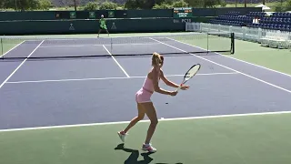 Camila Giorgi - Court Level Practice [60fps]