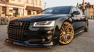 INSANE! 1000NM AUDI S8 (D4) PLUS - WHEELSPIN ON ALL FOUR! Murdered out, Special wheels & Bodykit
