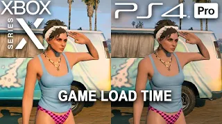 GTA 5 Xbox Series X VS PS4 Pro Load Time Comparison Grand [ Theft Auto V ] [Which Console Faster]