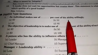 Multiple choice questions of Leadership