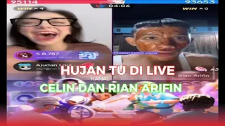 HUJAN TU DI LIVE CELIN EVANGELISTA DAN RIAN ARIFIN