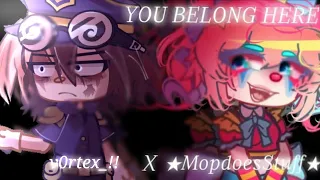 💫! YOU BELONG HERE MEME - fake collab w/ @MopMops - Gacha Club !💫