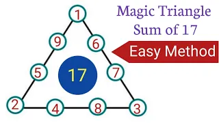 Magic Triangle | Magic Triangle maths puzzles | Magic Triangle Trick | Magic Triangle 1-9