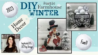 DIY Rustic Farmhouse Winter Crafts | DIY Rustic Farmhouse Winter Home Decor | DIY Winter Crafts 2023