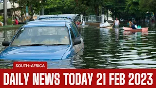 2023 - TODAY 21 FEBRUARY! Floods causing havoc in SA STREETS WORST POTHOLES FROM A CHOPPER.