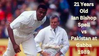 21-year-old Ian Bishop Bowling Spell vs Pakistan at Brisbane 1988–89 Benson & Hedges World Series