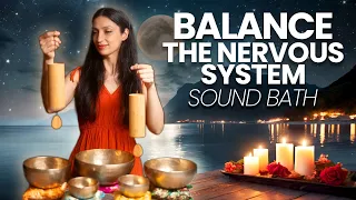 Overactive Sympathetic Nervous System |  Healing Frequency Music | Sound Bath Meditation