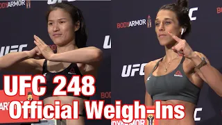 UFC 248 Official Weigh-ins: Zhang Weili vs Joanna Jedrzejczyk