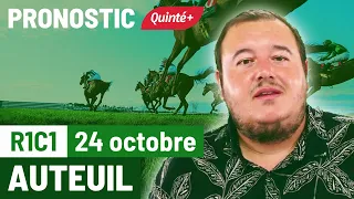 Pronostic PMU Quinté Flash à Auteuil, R1C1 du 24 octobre 2023