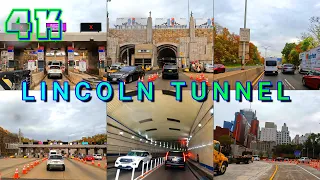 New York Lincoln Tunnel Drive, Manhattan USA 4K - UHD