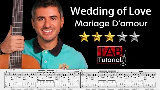 Mariage D'amour | Wedding of Love | Classical Guitar Tutorial + Sheet and Tab | Fingerstyle