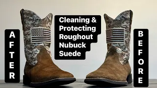 Cleaning & protecting suede Roughout and Nubuck cowboy boots