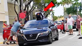 Baby On Top Of Car Prank!