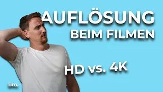 Die richtige Auflösung beim Filmen: Full HD, 4K, 6K oder 8K? | Der Broduction Videografie Kurs