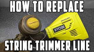 How To Replace Ryobi String Trimmer Line