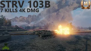 WoT Strv 103B ace 7 kills 4K dmg