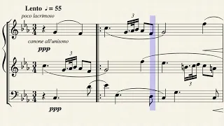 Choralvorspiel über "Komm, süßer Tod" [SCROLLING SCORE]