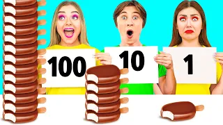 100 تحدي طبقات الطعام #2 CRAFTooNS Challenge