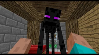 Enderman eats me WTF