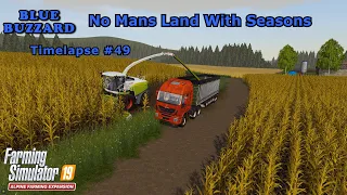 NEW FORRAGE HARVESTER, Making Silage | No Mans Land | #49 | FS19-Timelapse