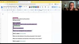 How to Write Science Policy Pieces 2024
