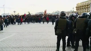 Несанкционированное шествие против политических репрессий в Москве.Камера 1 / LIVE 31.08.19