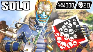 SOLO OCTANE 20 KILLS & 4000 DAMAGE WAS EPIC (Apex Legends Gameplay Season 17)