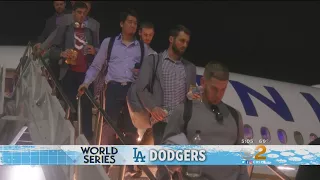 Dodgers Return Home Ready For Game 1 Of World Series