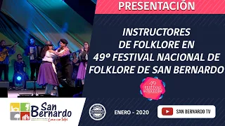 Instructores de folklore de San Bernardo en 49º Festival Nacional del Folklore de San Bernardo