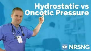 Hydrostatic vs Oncotic Pressure | Osmosis, albumin, fluid management, edema