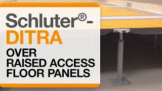 How to install Schluter®-DITRA Uncoupling Membrane over Raised Access Floor Panels