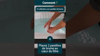 Comment utiliser un filtre mousse dans un spa gonflable Intex ? (avec inclusion galets de brome)