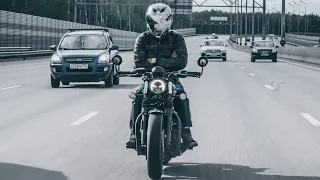 ЕЗДА без РУК на Triumph Bobber 2019 года!