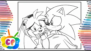 Sonic and Amy Rose coloring pages/Sonic & Amy Rose married/Elektronomia x Stahl xRUD - Caramel [NCS]