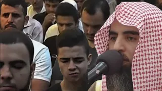 المصلين كانو ينتظرون هذه النبره وجاء بها بشكل مفاجئ القارئ محمد اللحيدان