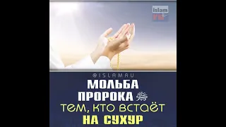 Дуа Пророка ﷺ тем, кто встаёт на сухур