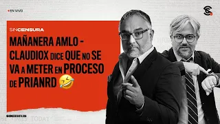 #MAÑANERA #AMLO - #ClaudioX dice que no se va a meter en proceso de #PRIANRD 🤣 27/6/2023