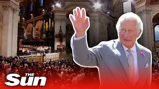 Moment St Paul’s Cathedral sings ‘God Save the King’ as Charles ascends to the throne
