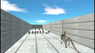 Skeleton Triceratops Remaster Death Run - Animal Revolt Battle Simulator New Update
