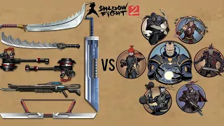 Titan and Bodyguards Weapon vs Titan and Bodyguards Shadow Fight 2