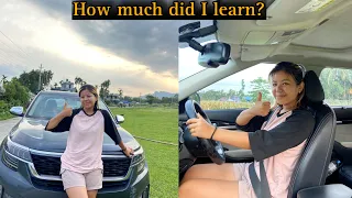 DRIVING  SIKDAI  FIRST TIME! KATI KO IDEA VAYO TA?🚘