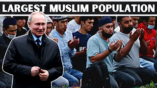 How did Russia gain the largest Muslim population in Europe?