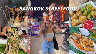 BANGKOK STREETFOOD 🇹🇭 #1 | Chinatown, Seafood, RAW Chicken, eating Shrimps ALIVE at Jodds Fairs 🦐