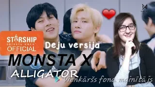 Reakcija uz [Dance Practice] 몬스타엑스 (MONSTA X) - 'Alligator' EYE CONTACT ver.| PawerPlus