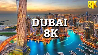 DUBAI (U.A.E) IN 8K VIDEO ULTRA HDR 60 FPS,  DUBAI CITY🏙️SKYSCRAPER🏦 DESERT 🏝️ BEACH 🏖️ IN 8K VIDEO