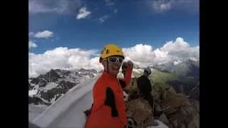 GO PRO HERO 4, Домбай, пик Раздельный.