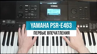 YAMAHA PSR-E463. Первые впечатления о синтезаторе